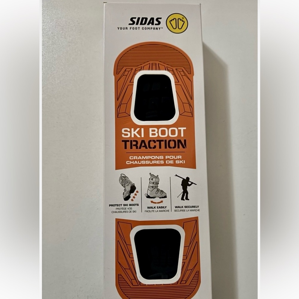 SIDAS Flexible Rubber Anti-Slip Adjustable Ski Boot Traction Crampons - One Size